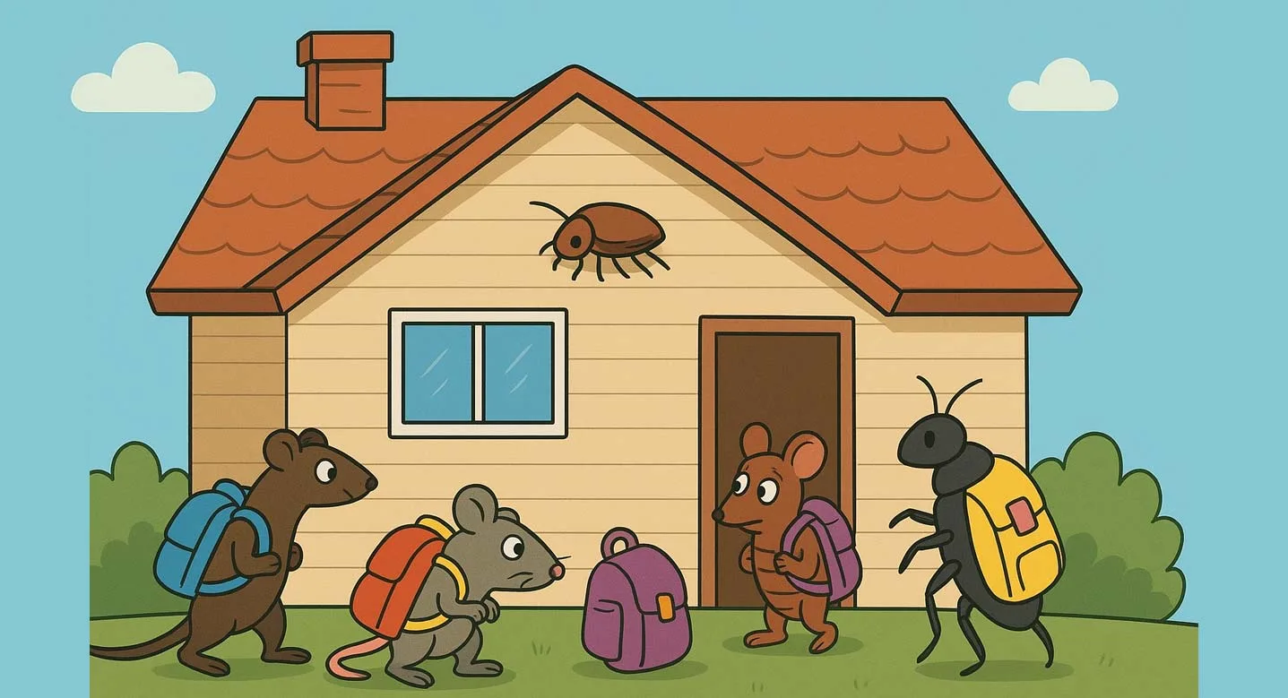 Maison infestée de nuisibles